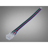 Коннектор RGB LED 10мм прозрачный 4pin с кабелем 110мм