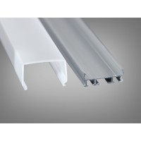 Профиль для LED ленты накладной 2 м с рассеивателем (цена за 2 метра)