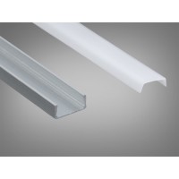 Профіль для LED стрічки накладний Diasha анодований 1 м (ціна за 1 метр)