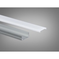 Профіль для LED стрічки накладний 2 м 23×10 мм (ціна за 2 метри)