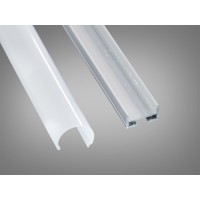 Профіль для LED стрічки накладний 2 м матовий (ціна за 2 метри)