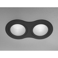 Встраиваемый светильник Aluminium чёрный 2х MR16