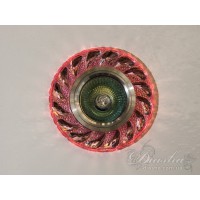 Точечный светильник розовый с LED-подсветкой 3Вт