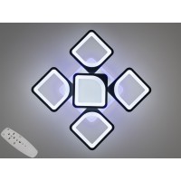 Стельова люстра LED 8060 чорна 85W пульт димер