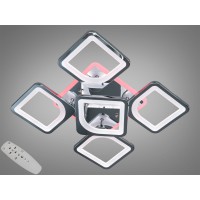 Стельова люстра LED 8060 хром 85W пульт димер