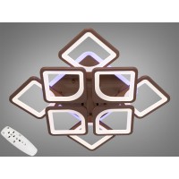 Люстра стельова LED Серія 8060 коричнева 130 Вт