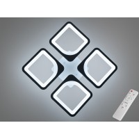 Люстра стельова LED Diasha 8060 чорна 60Вт RC 10м²