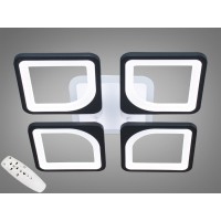 Люстра стельова LED Серія 8060 чорна 80 Вт 13 м²