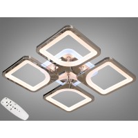 Люстра LED стельова Серія 8060 хром 80 Вт димер
