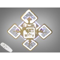 Люстра LED стельова Diasha золото пульт димер 90W
