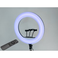 RGB селфі лампа з пультом, діаметр 54см, 65 Вт