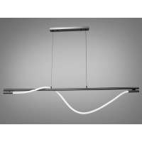 Подвесная LED-люстра Ropelight черный хром 20W теплый свет 3200K регулируемый подвес