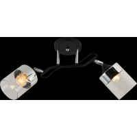 Люстра декоративна INTEREES IS XA1434B/2 Black+Chrome на 2 плафона
