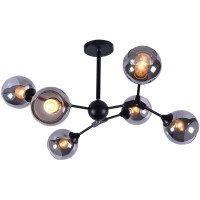 Декоративная люстра INTEREES IS XA1137/6 Black Chrome на 6 плафонов