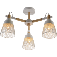 Люстра декоративна INTEREES IS XA1557-3 WH+WOOD