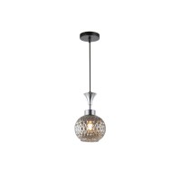 Люстра подвесная INTEREES V W8001-1 SMOKE BK+CR