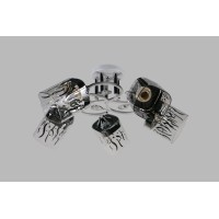 Люстра декоративна INTEREES IS 96440/5 WT+CR