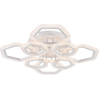 Люстра стельова IS LI8490C-4+4A WH, біла, LED 128W