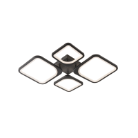 Потолочная люстра Interees IS C9251-2+2, черная