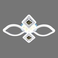 Люстра світлодіодна акрилова V 2134-2+2C-TL WH з пультом