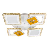 Люстра світлодіодна V K39940-4+2+1 WT+gold з пультом