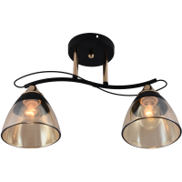 Декоративная люстра INTEREES IS XA1248B/2 Gold Black на 2 плафона
