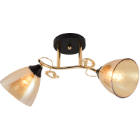 Люстра стельова INTEREES XA1321B/2 Gold+Black на 2 плафонів