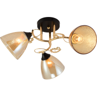 Декоративная люстра INTEREES IS XA1321B-3 BK+GOLD CHROME