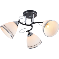 Люстра декоративна INTEREES IS XA1250C/3 Black+Chrome на 3 плафони