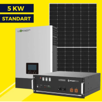 Гибридная солнечная станция на 5 кВт Standart | Luxpower 5 kw | LP Longi 450W