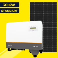 Сетевая солнечная станция на 30 кВт Standart | Solis 30 kw | LP Longi 425W