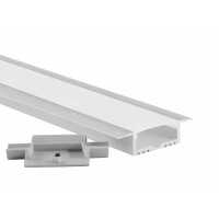 LED-профіль врізний з розсіювачем, 2 метра (ЛПВ35_2)