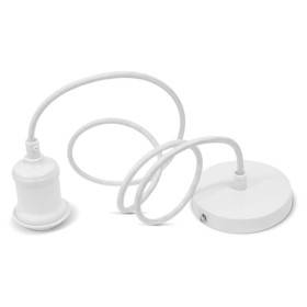 Металевий підвісний світильник Videx Е27 1,1м (VL-PD116IW) білий