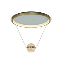 Люстра Zuma Line 250088L-BS Turkan LED 1x40W 3000K 1600Lm IP20 золота (5907925003534)