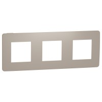 Трехпостовая рамка Schneider Electric NU280627 (песочный/бежевый)