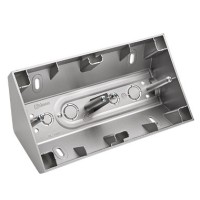 Двойная угловая коробка Kontakt Simon Simon 54 Premium DPNR2/43 для накладного монтажа под рамки (серебро)