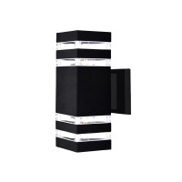 Светильник фасадный Violux TETRIS-2D 2х40Вт E27 IP44 черный ( 500220 )