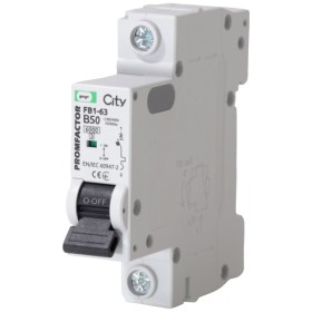 Автомат выключатель Promfactor CITY FB1-63 1P B 50A 6кА (FB1CIB1050)