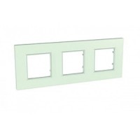 Рамка 3-местная, Unica Quadro, стекло Schneider Electric