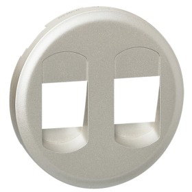 Двойная накладка акустической розетки Legrand Celiane (068512) (титан)