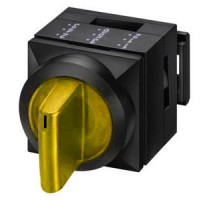 Жовтий трипозиційний перемикач Schrack MSKB3030R 2х50° з підсвічуванням та фіксацією