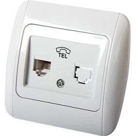 Телефонная розетка E.Next e.install.stand.814P1 (s035030)