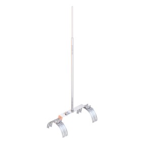 Блискавкоприймач на півкруглий гребінь даху Leo Lightman 2м Ni/Al (414123)