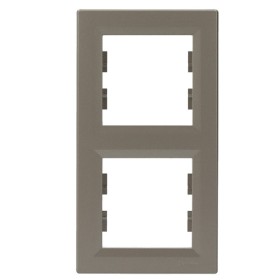 Рамка двойная вертикальная бронза Asfora, EPH5810269