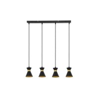 Підвісний світильник, люстра Reality 335704-02 Breda E14 4x40W IP20 Чорний