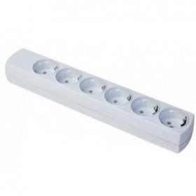 Колодка шестимістна FAR LARA F508 з заземленням (7.5.2.92159)