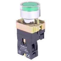 Кнопка E.Next e.mb.bw3361 1NO с подсветкой зеленая (p0810102)
