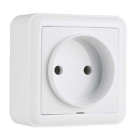 Розетка Nilson Unique белая 1-я без заземления ( 28111015 )