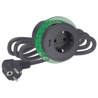 Розетковий блок Schneider Electric INS44005 (2К+З)+USB тип А (антрацит), що вбудовується в стіл.