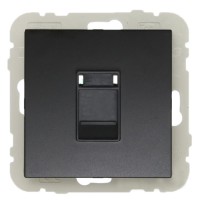 Телефонная розетка Logus 21251 TPM RJ11 (черная матовая)